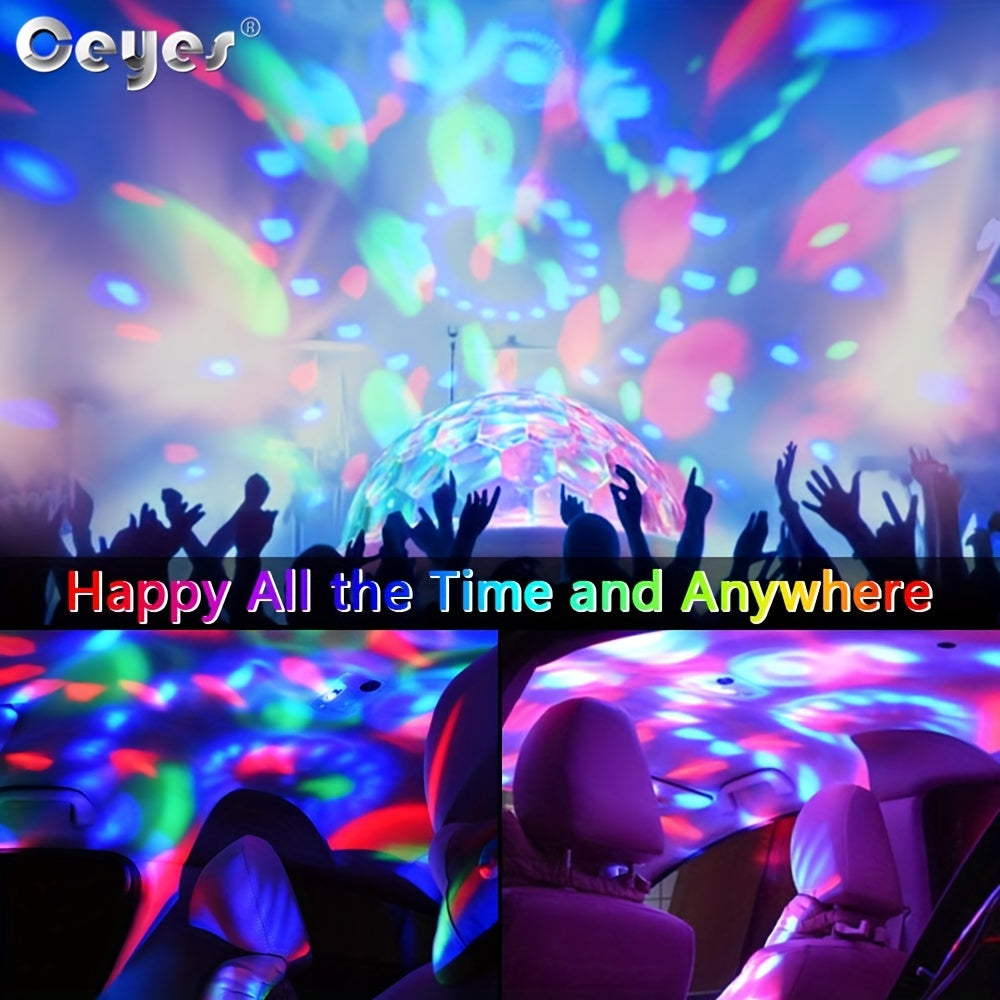 Ceyes LED Mini Magic Ball Light – USB Sound Activated Disco Party Light