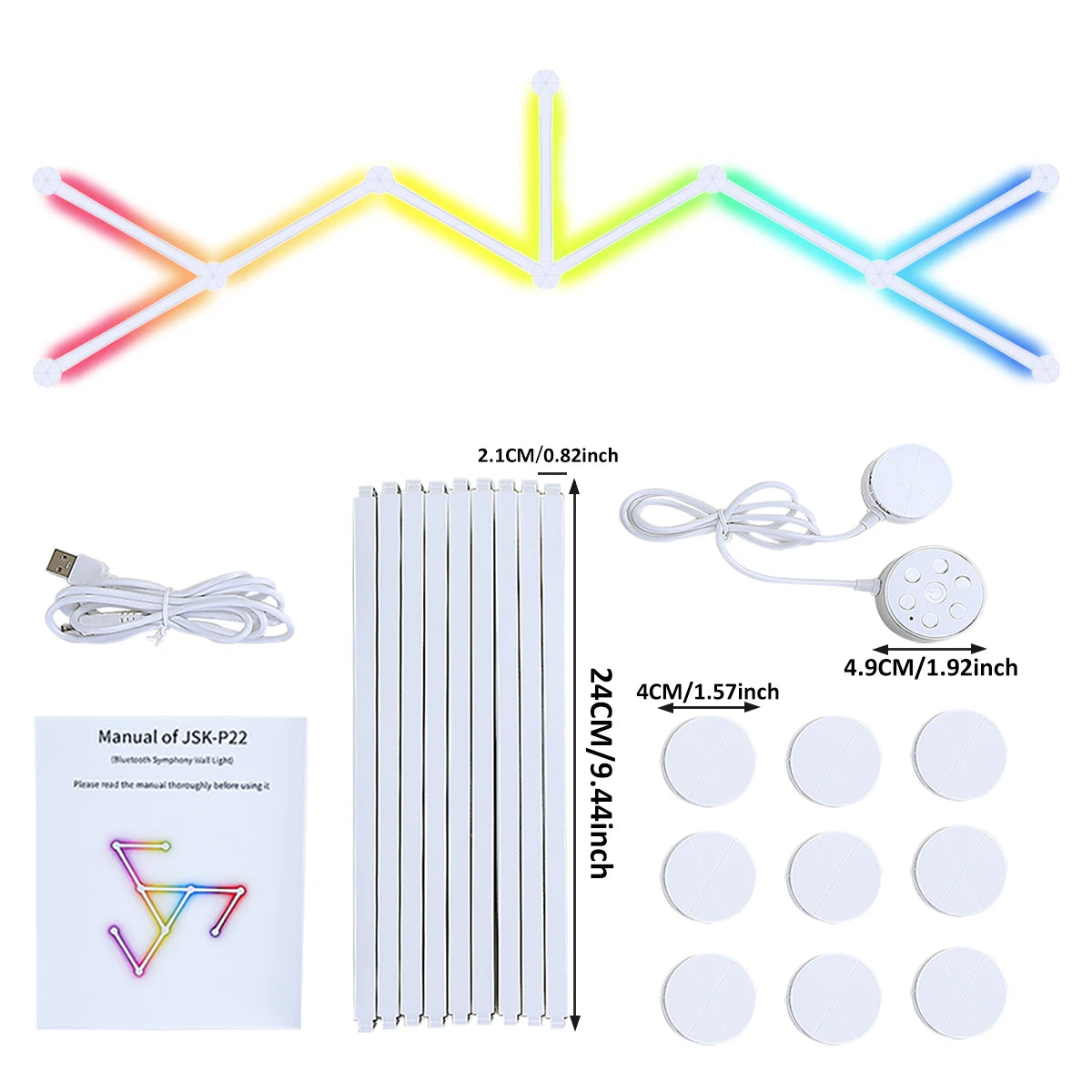 Smart RGB LED Wall Strip Light with App Control