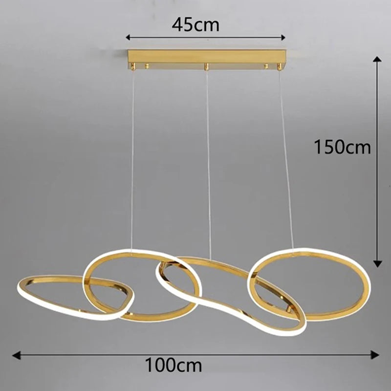 Modern LED Pendant Light for Living & Dining Room