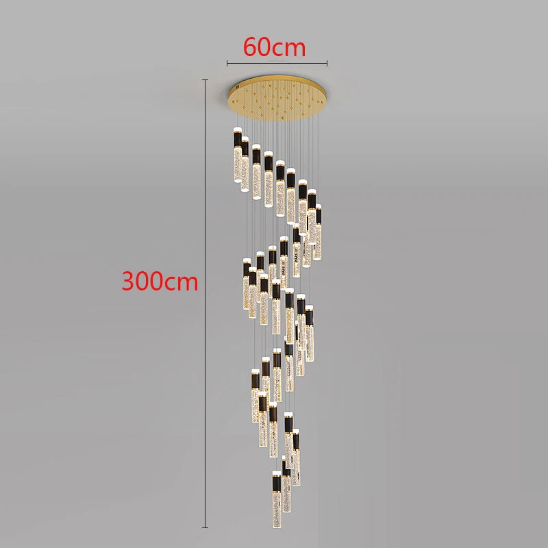 Modern LED Staircase Pendant Chandelier