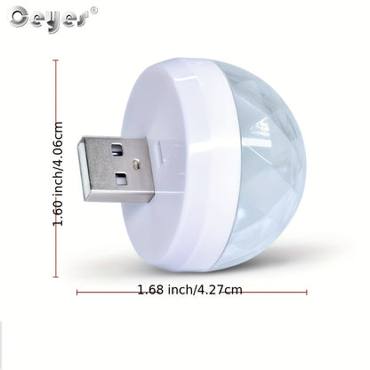 Ceyes LED Mini Magic Ball Light – USB Sound Activated Disco Party Light