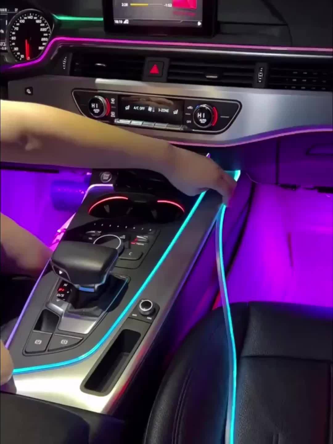 Interior Car LED Strip Lights – 5-in-1 RGB Ambient Lighting Kit