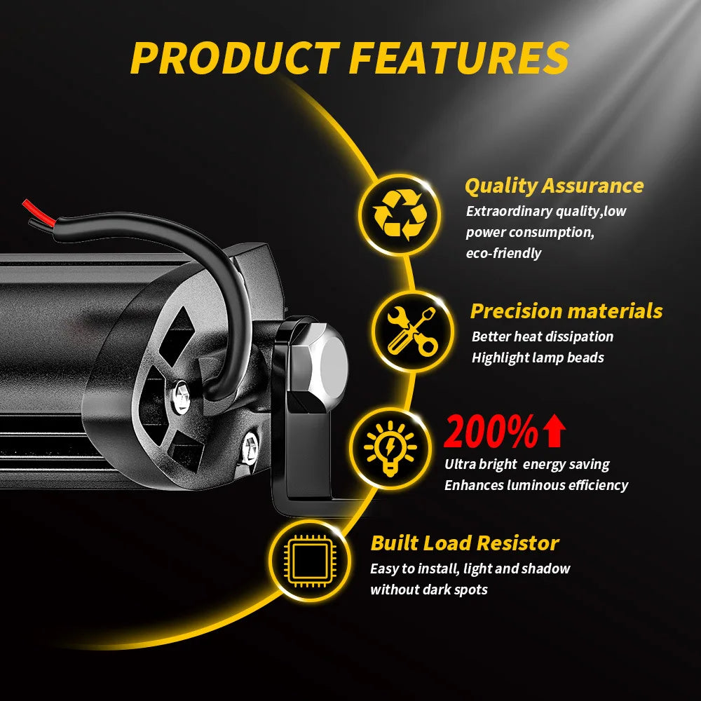 COB Car LED Work Light DRL Spotlight 12V/24V