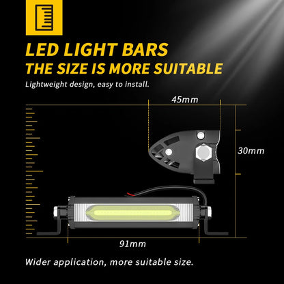 COB Car LED Work Light DRL Spotlight 12V/24V