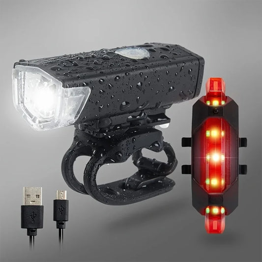 Bike Front & Rear LED Light Set