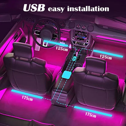 RGB Car Interior Music Light Strip
