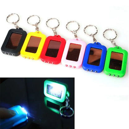 Portable Solar LED Keychain Light
