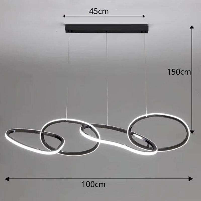 Modern LED Pendant Light for Living & Dining Room