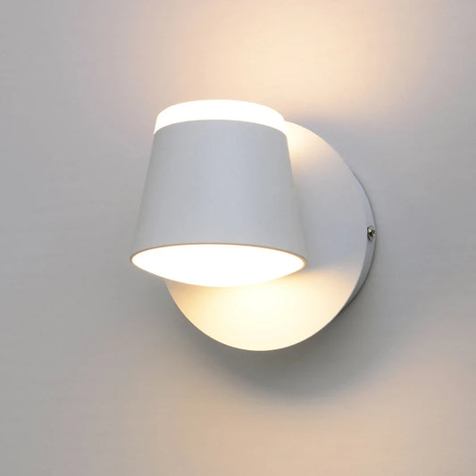 8W Rotating LED Wall Light for Home & Bedroom