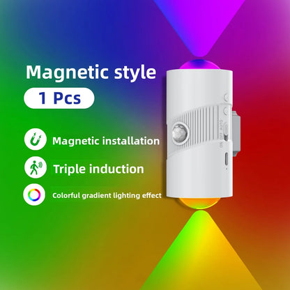 Smart RGB Motion Sensor Night Light Wall Lamp