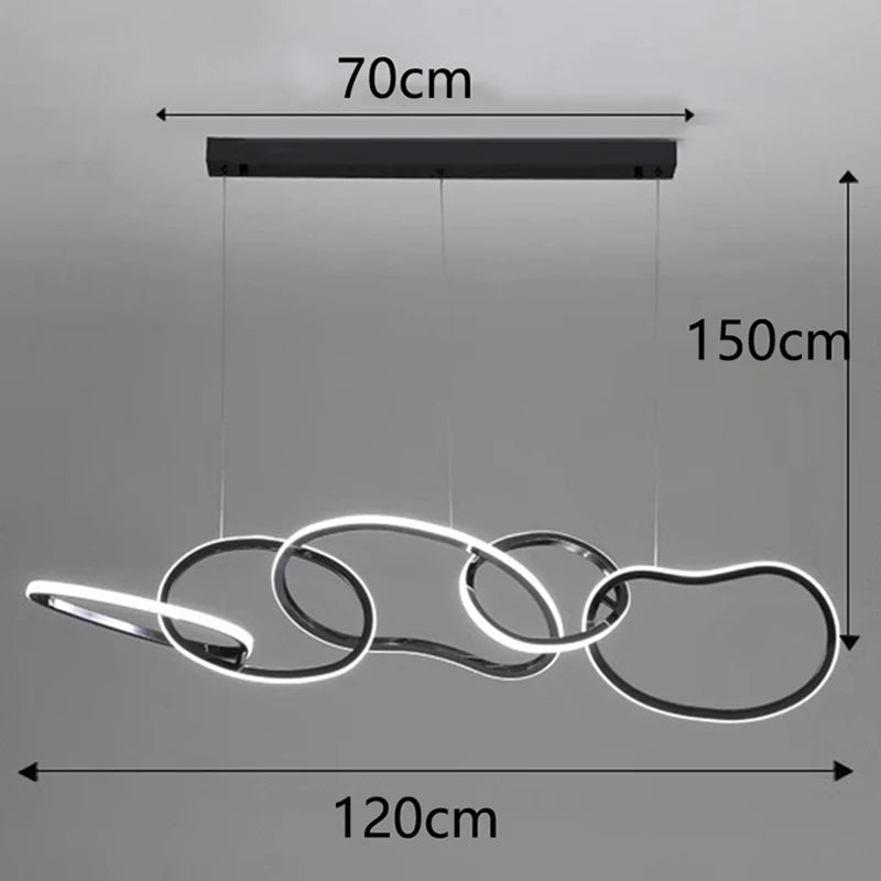Modern LED Pendant Light for Living & Dining Room