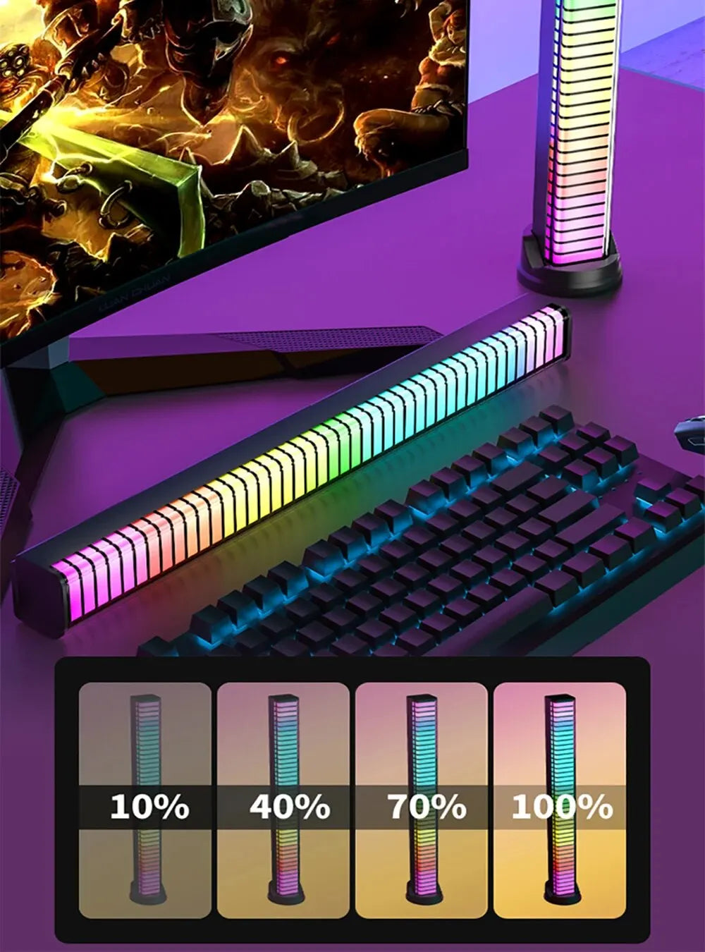 Smart RGB 3D Double-Sided Pickup Ambient Light