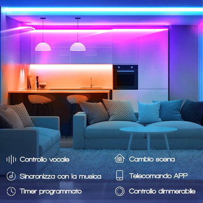 Smart RGB USB LED Strip Light for Bedroom Ambiance