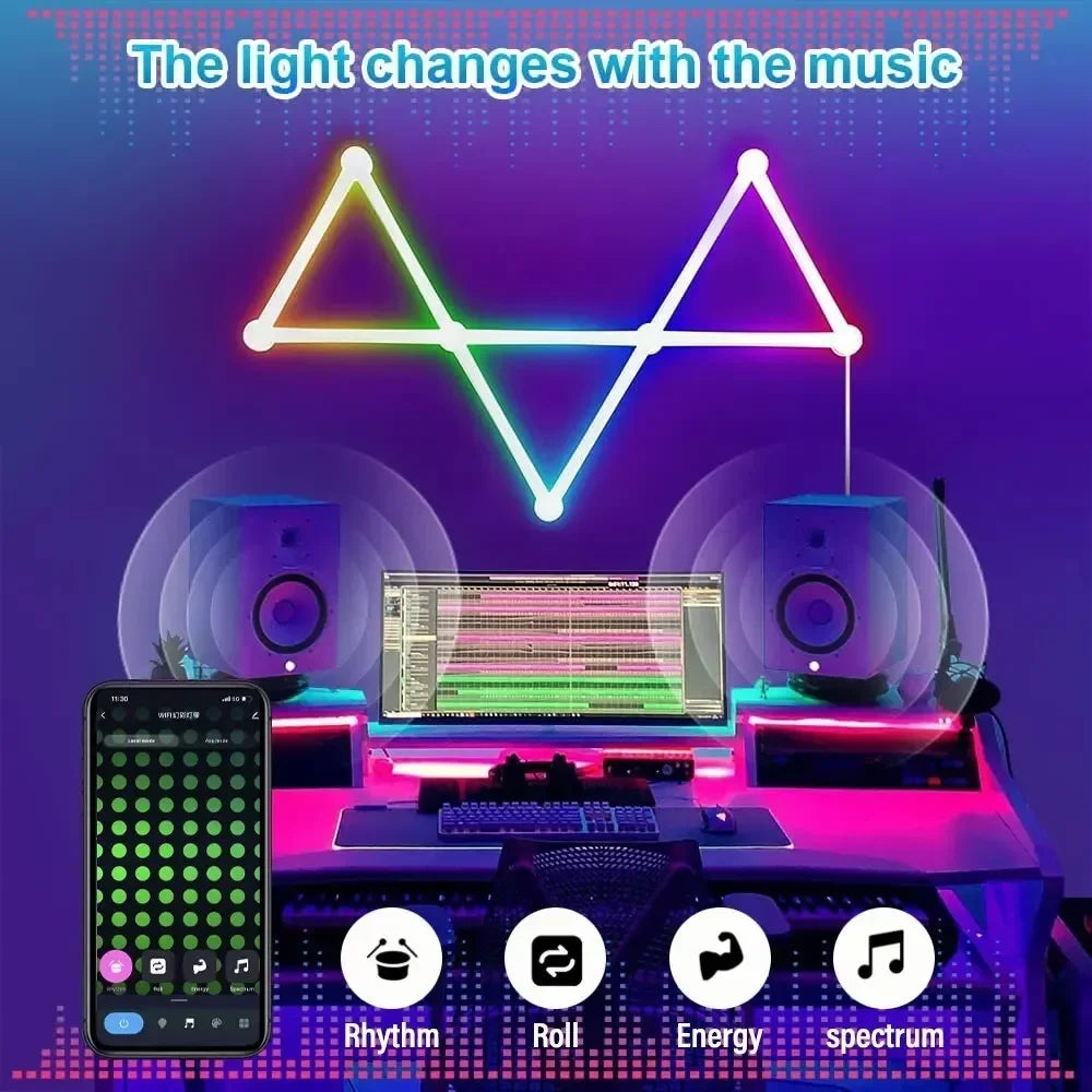 Smart RGB LED IC Strip Wall Light