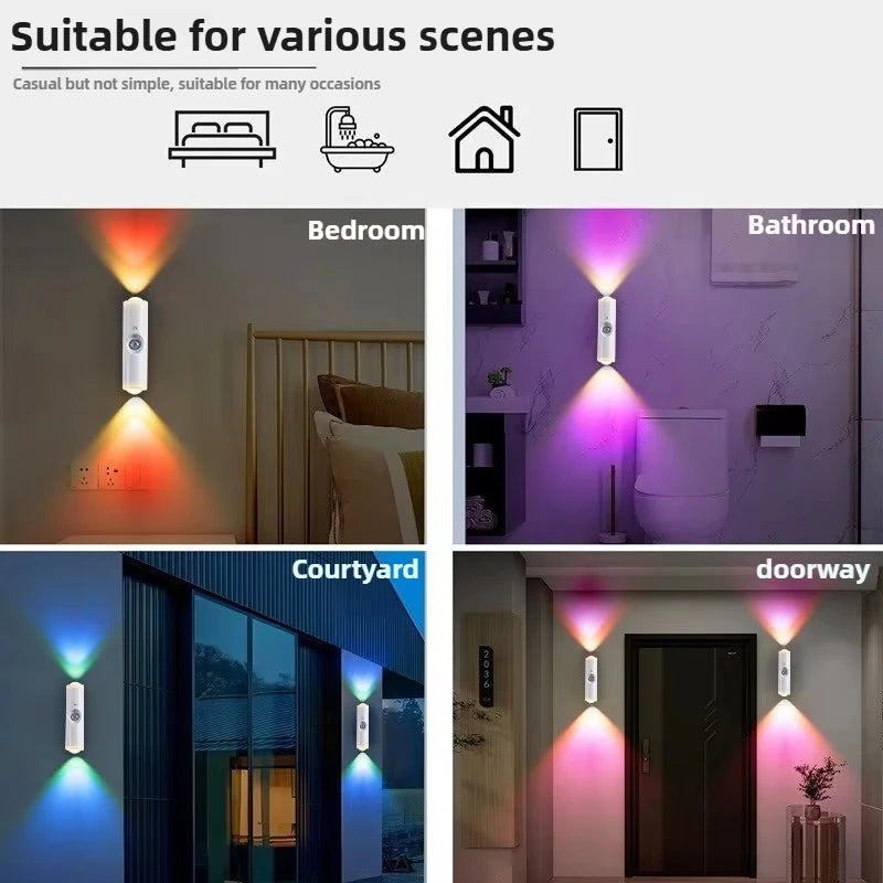 Smart RGB Gradient Motion Sensor Wall Lamp