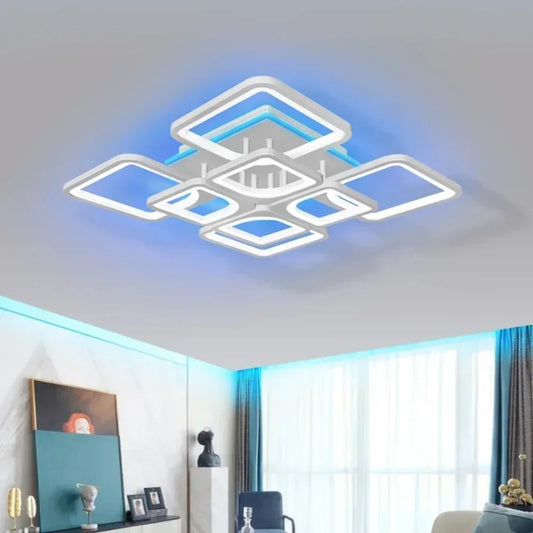 Modern LED Ceiling Light with Backlight Effect