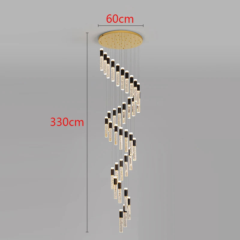 Modern LED Staircase Pendant Chandelier