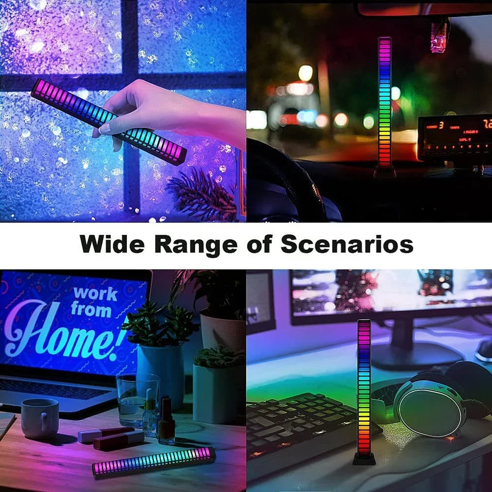 Smart RGB 3D Double-Sided LED Sound Control Light