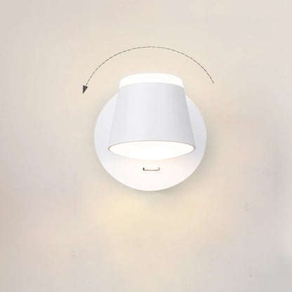 8W Rotating LED Wall Light for Home & Bedroom