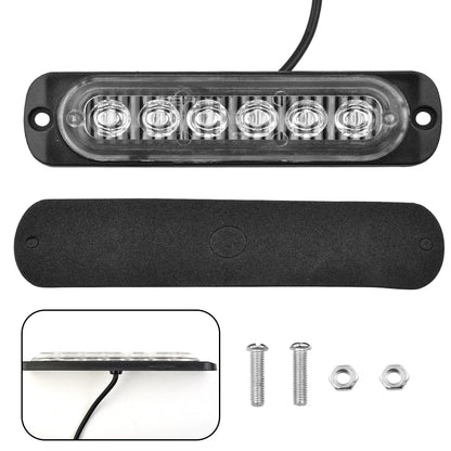 6LED 18W Red Car Truck Work & Fog Safety Light
