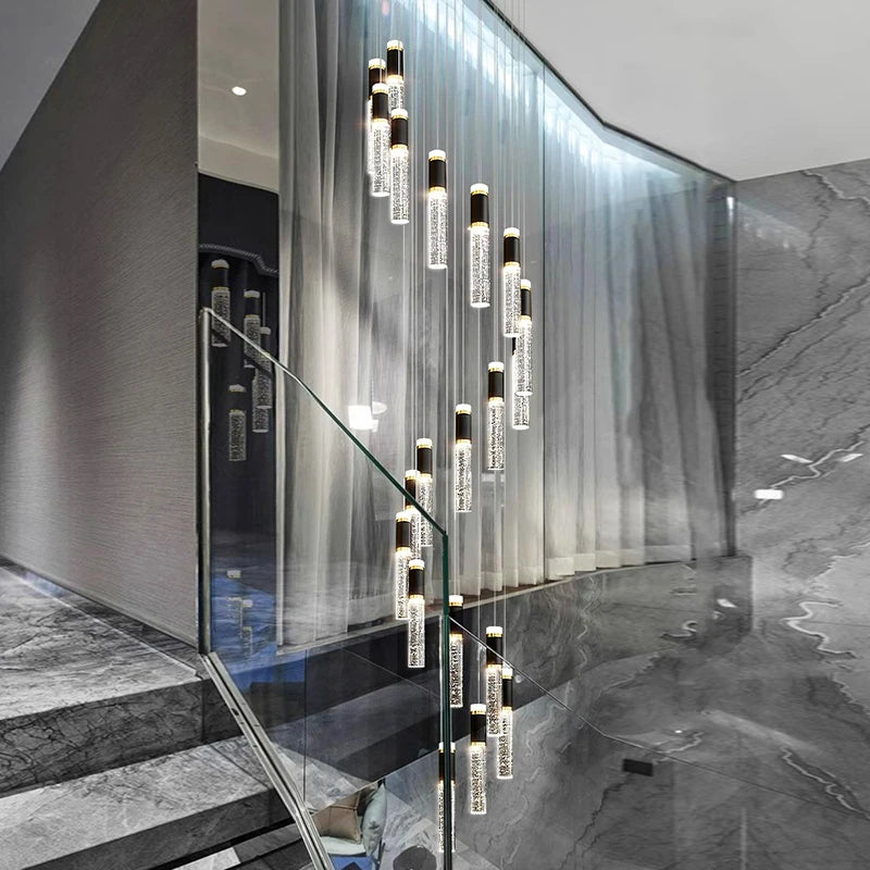 Modern LED Staircase Pendant Chandelier
