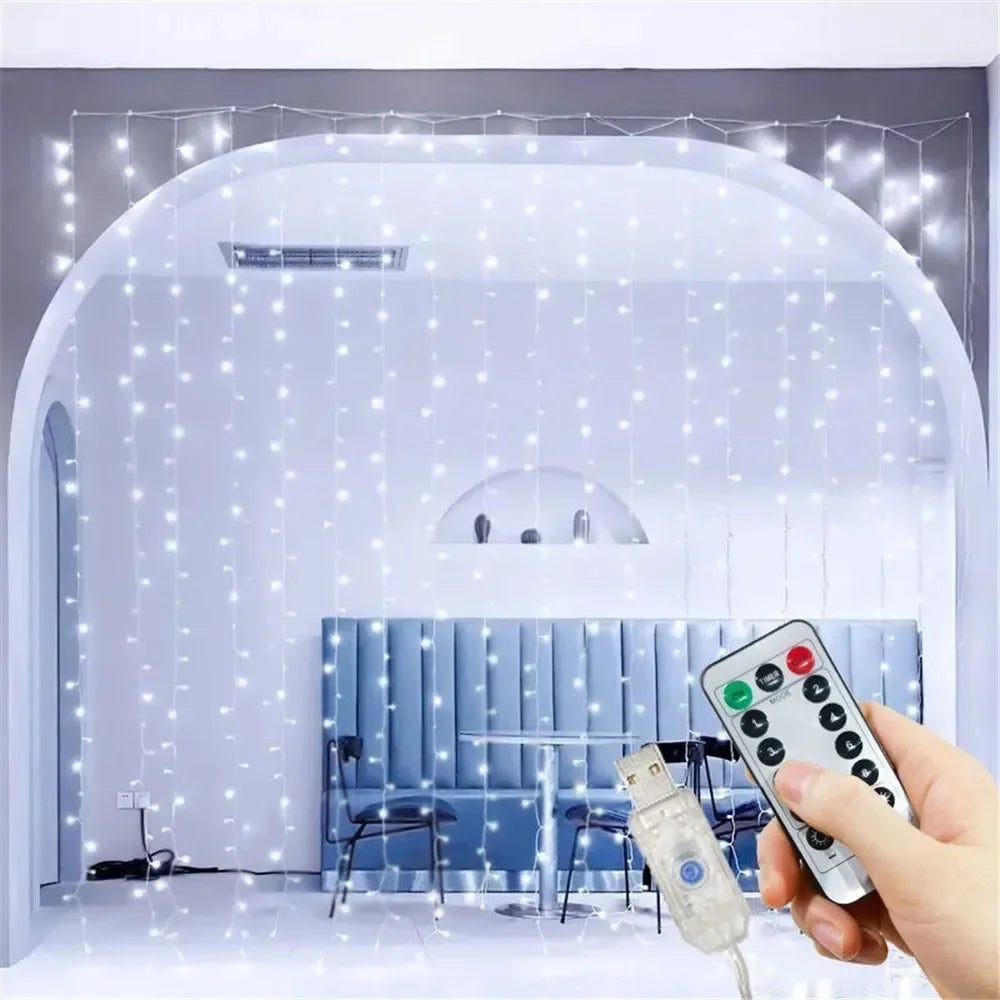 USB LED Curtain Fairy Lights