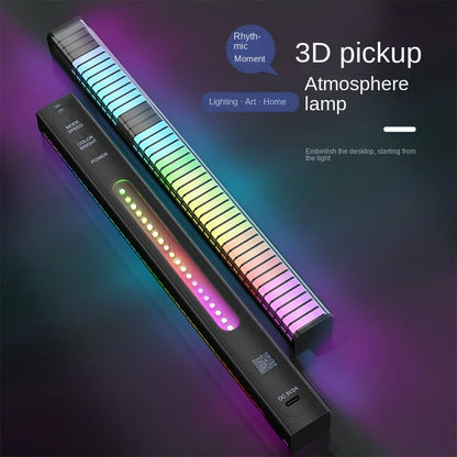 Smart RGB 3D Double-Sided LED Sound Control Light