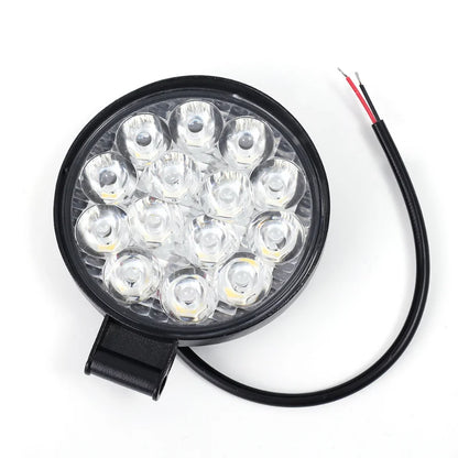 42W Round 14LED Car Work Light – Off-Road Fog & Headlight