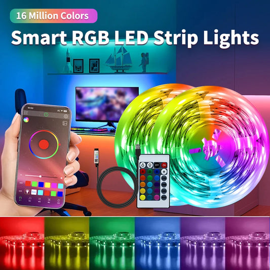 Smart RGB USB LED Strip Light for Bedroom Ambiance