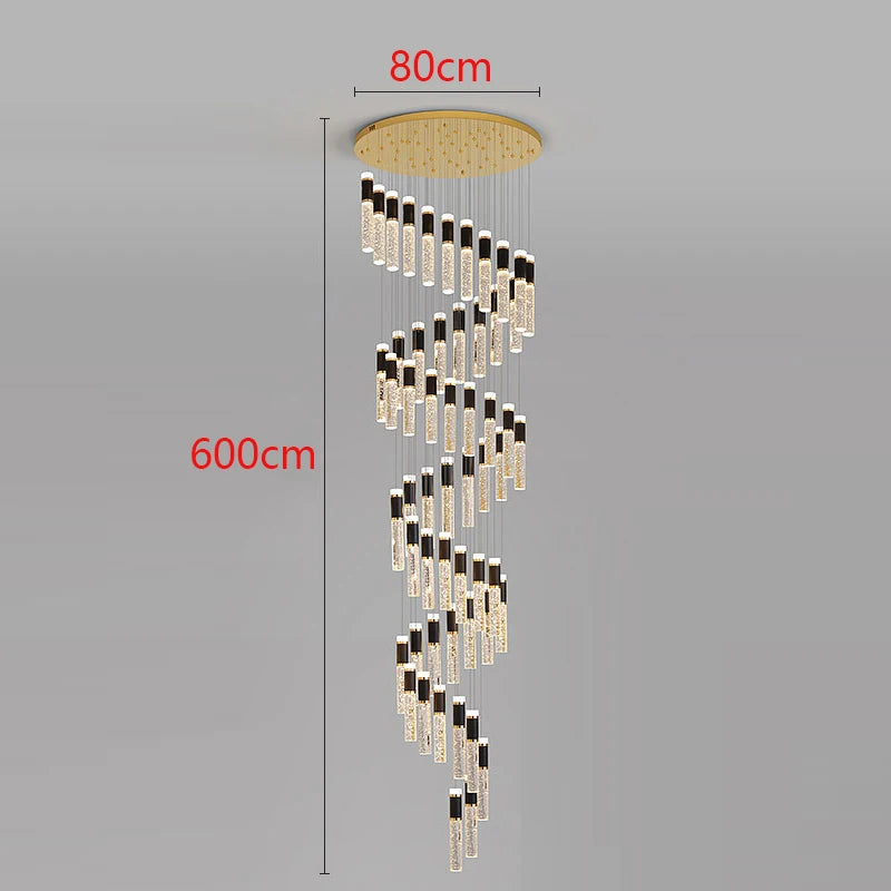 Modern LED Staircase Pendant Chandelier