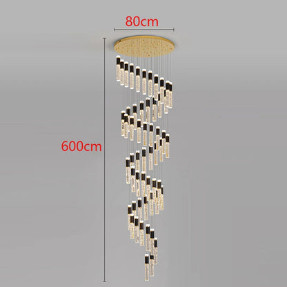 Modern LED Staircase Pendant Chandelier