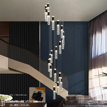 Modern LED Staircase Pendant Chandelier