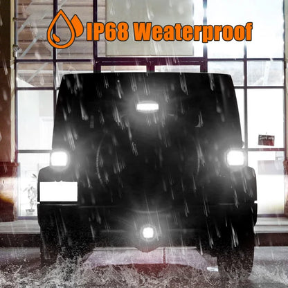 42W Round 14LED Car Work Light – Off-Road Fog & Headlight