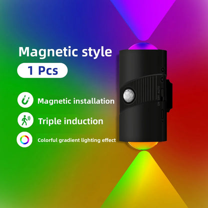 Smart RGB Motion Sensor Night Light Wall Lamp