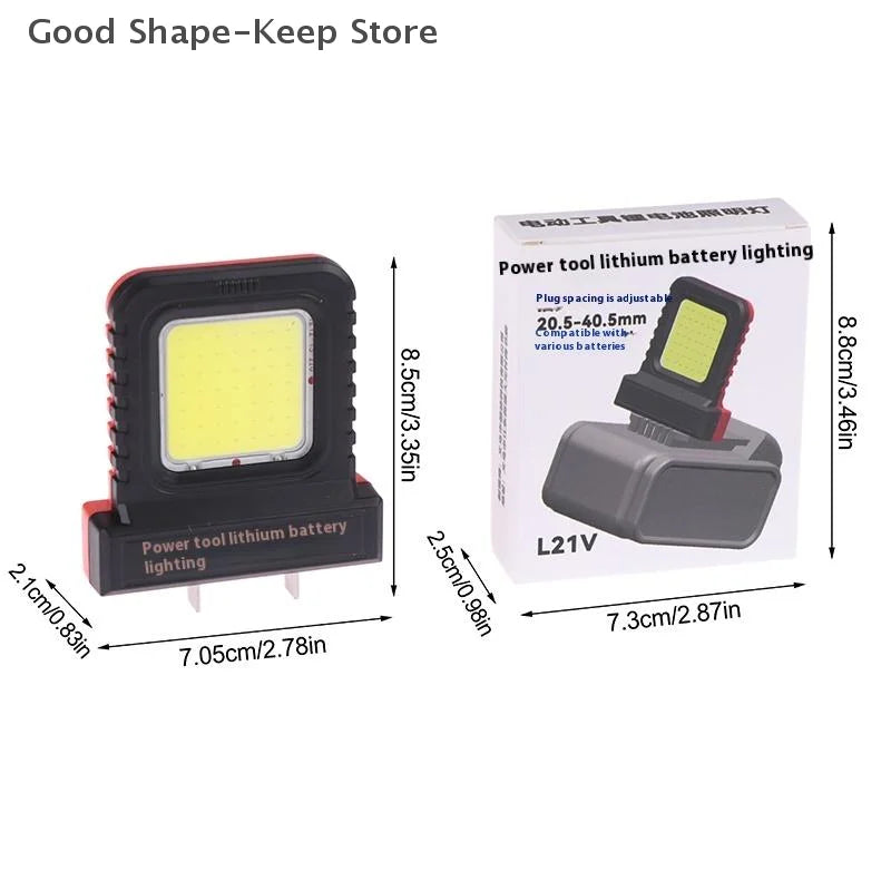 Portable LED Work Light with Lithium-Ion Battery