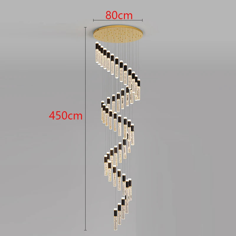 Modern LED Staircase Pendant Chandelier