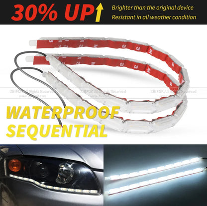 Universal Waterproof LED DRL Strip Lights