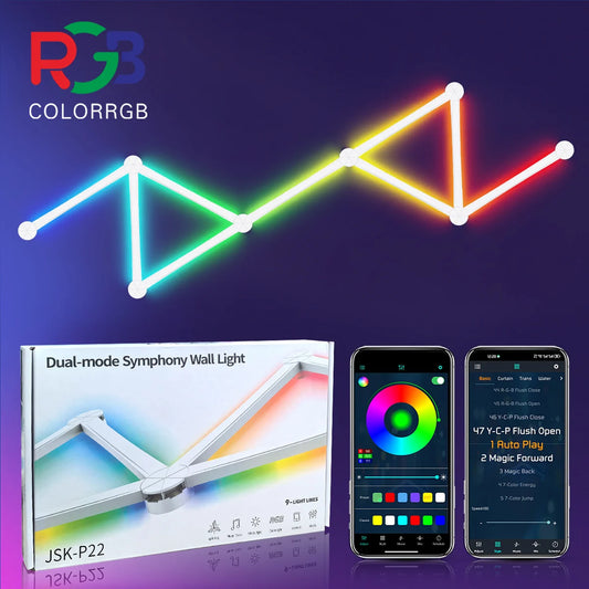 Smart RGB LED Wall Strip Light with App Control