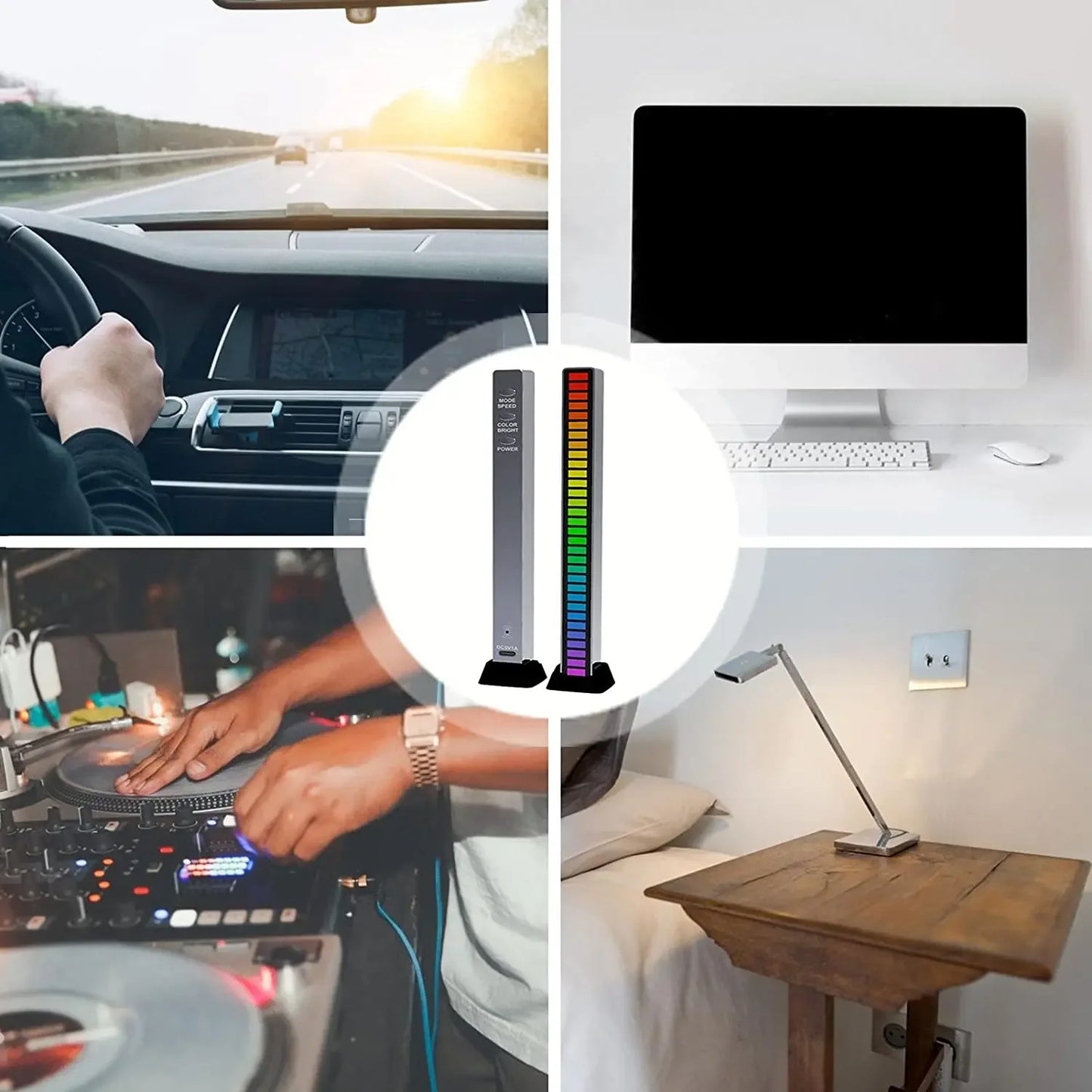 Smart RGB LED Music Sync Light for Gaming & Desktop