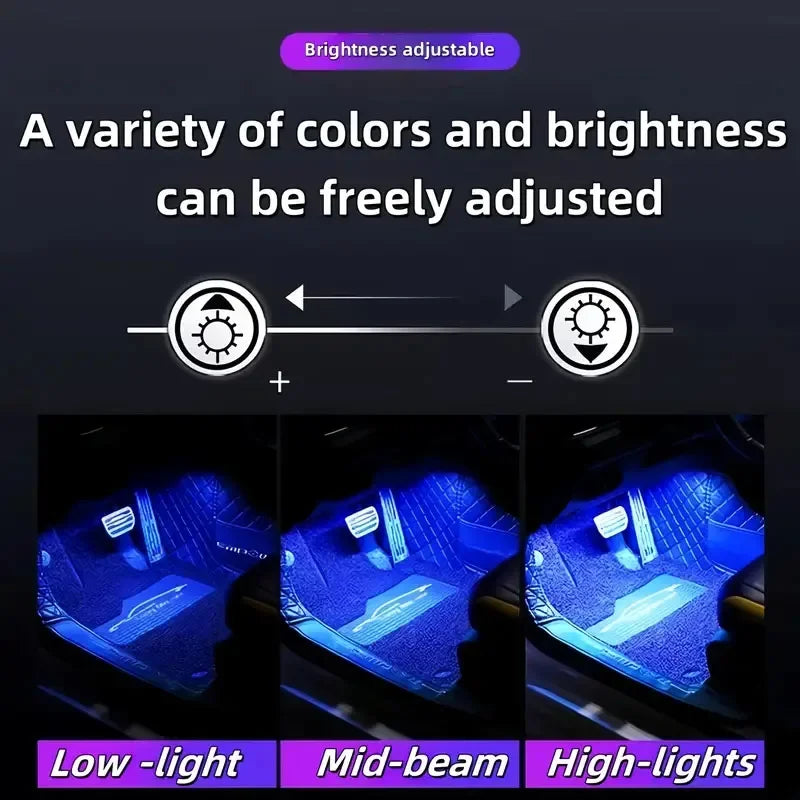 RGB Car Under-Dash & Underfoot LED Lights