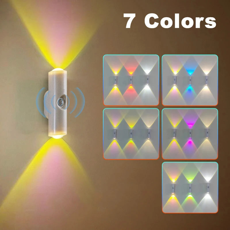Smart RGB Gradient Motion Sensor Wall Lamp