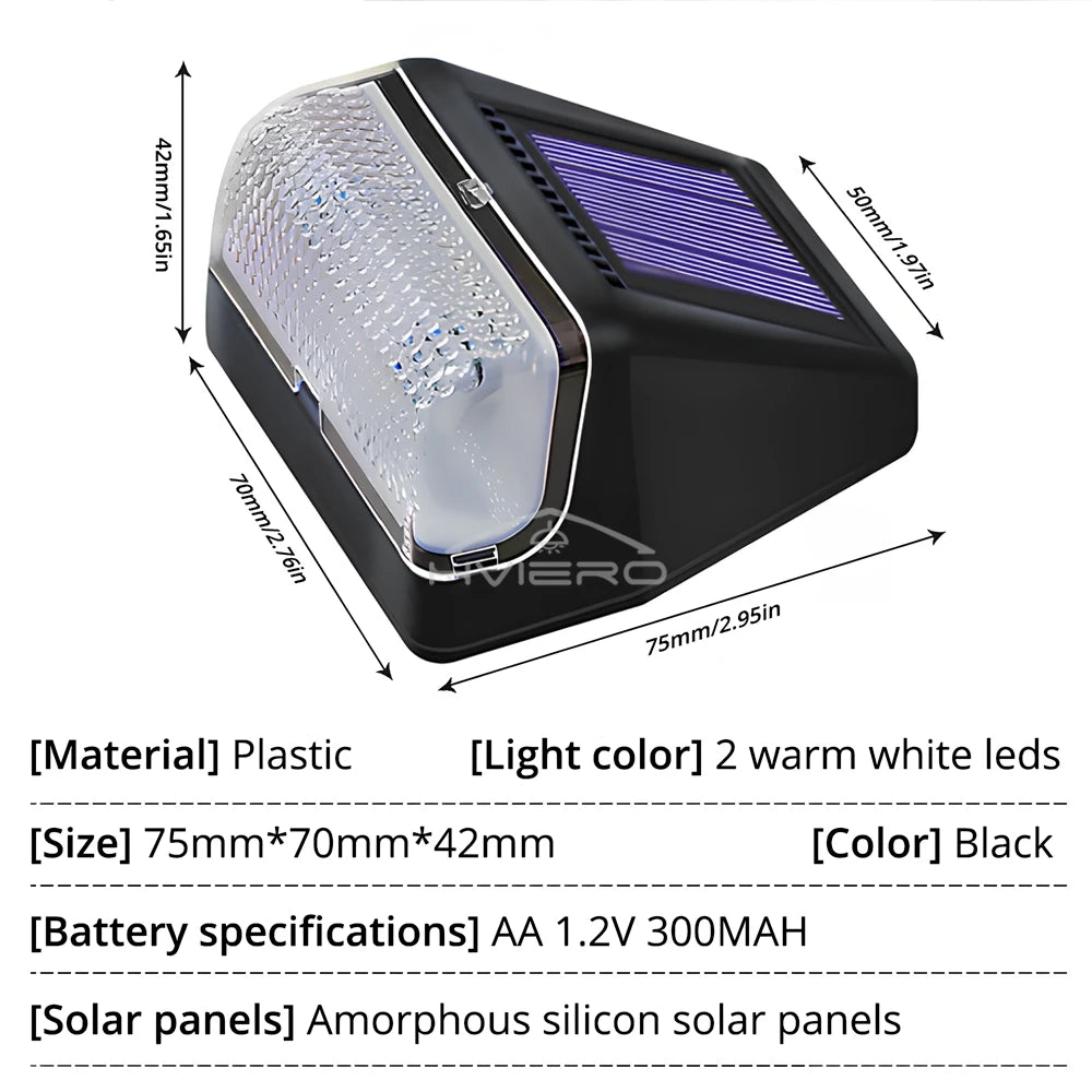 Solar LED Wall Lamp Outdoor IP65 Night Lightt