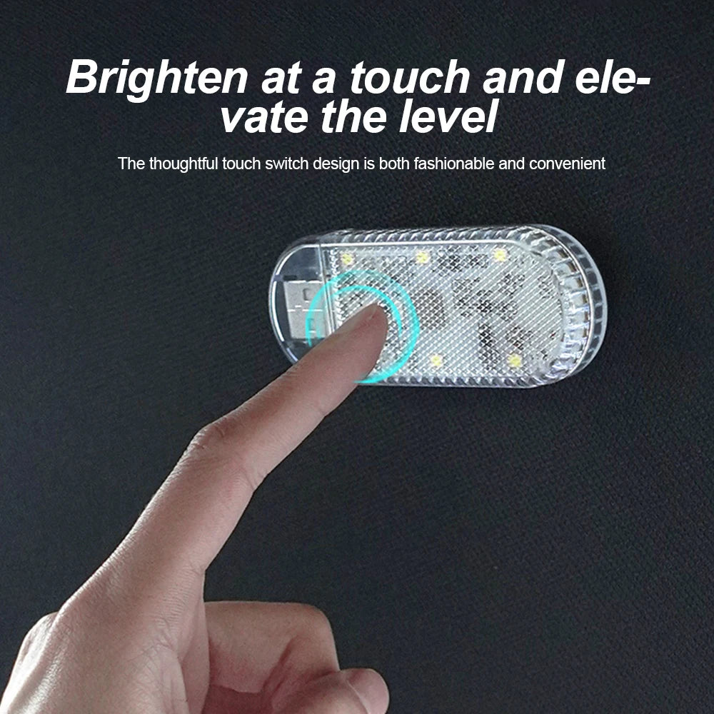 USB Rechargeable Car Mini Touch LED Light
