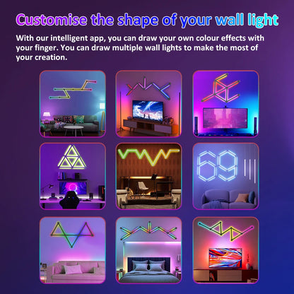 Smart RGB LED Wall Strip Light with App Control