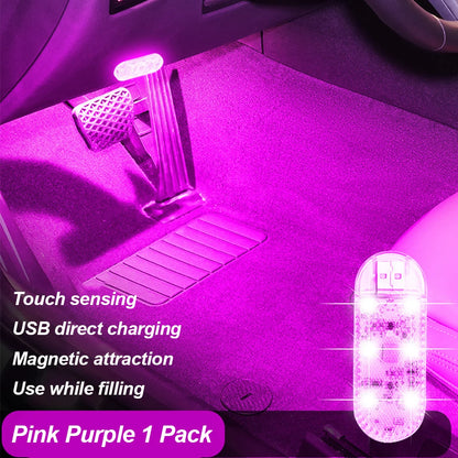 USB Rechargeable Car Mini Touch LED Light