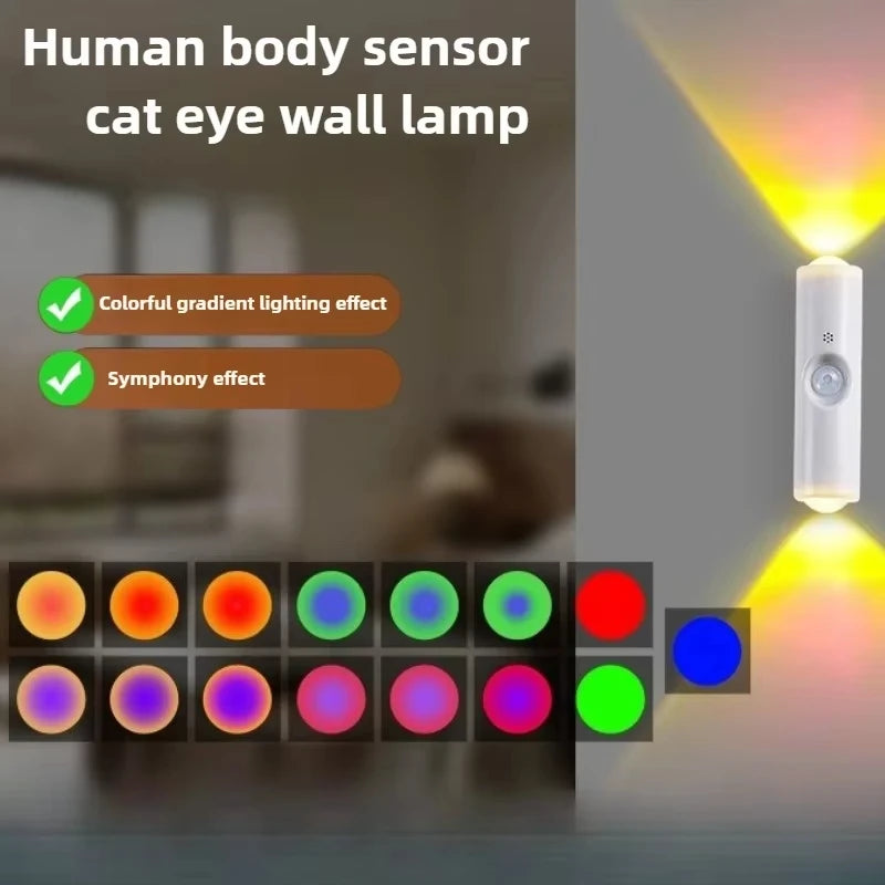 Smart RGB Gradient Motion Sensor Wall Lamp