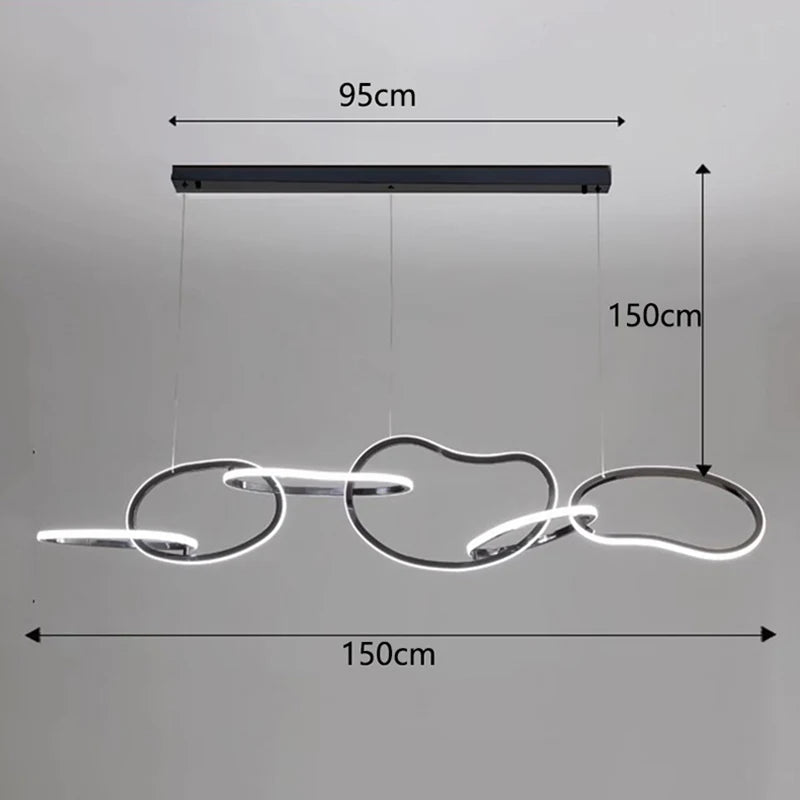 Modern LED Pendant Light for Living & Dining Room