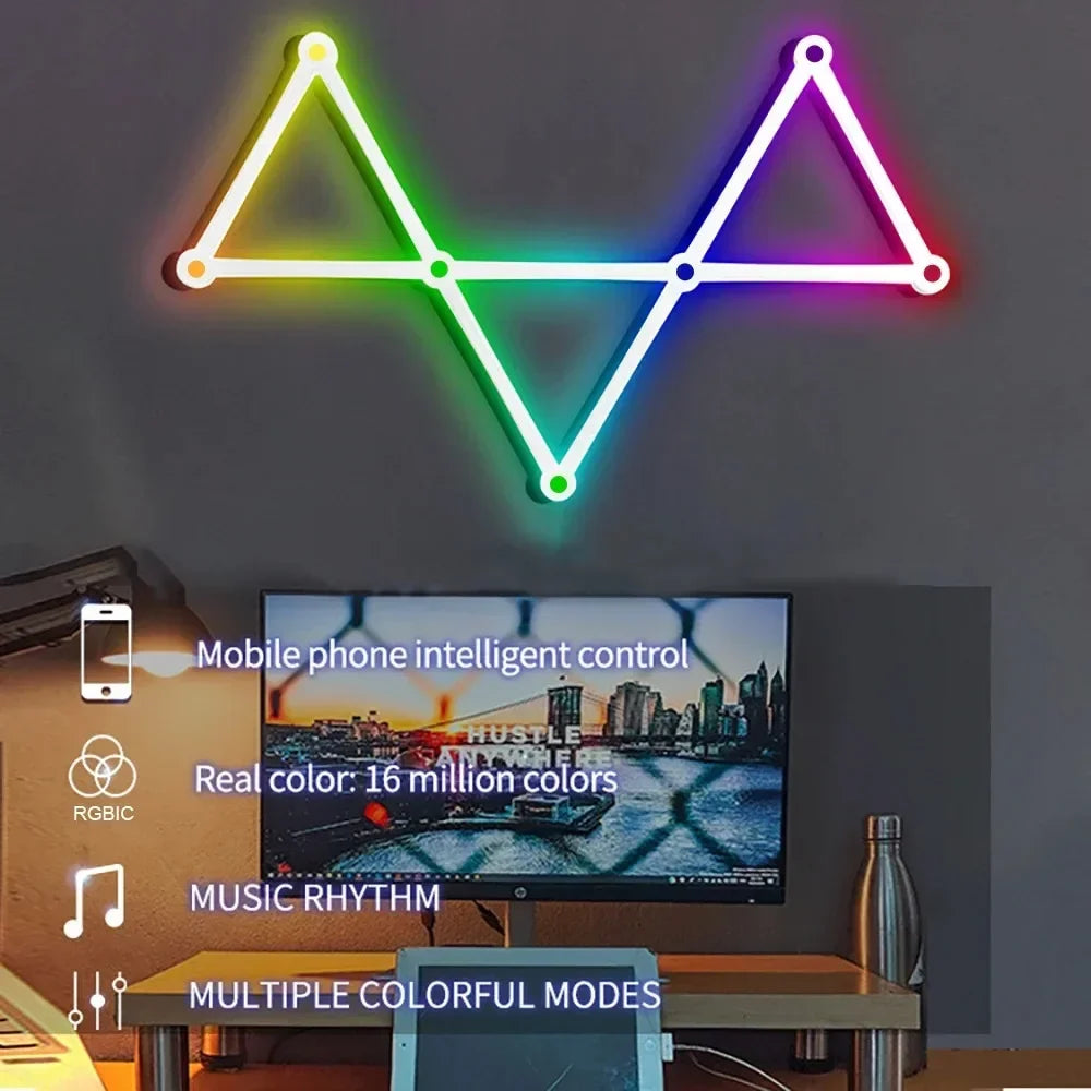 Smart RGB LED IC Strip Wall Light