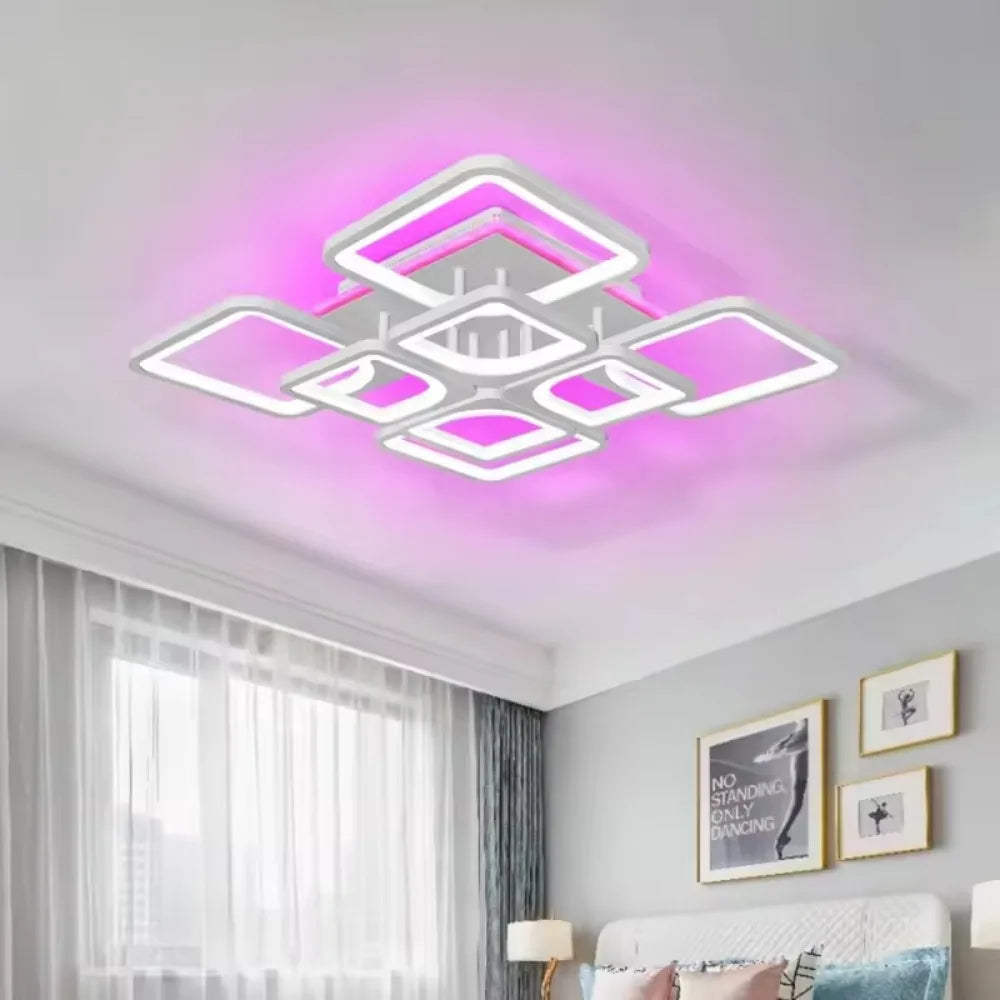 Modern LED Ceiling Light with Backlight Effect