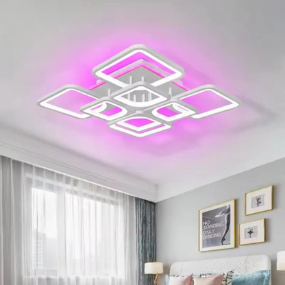 Modern LED Ceiling Light with Backlight Effect
